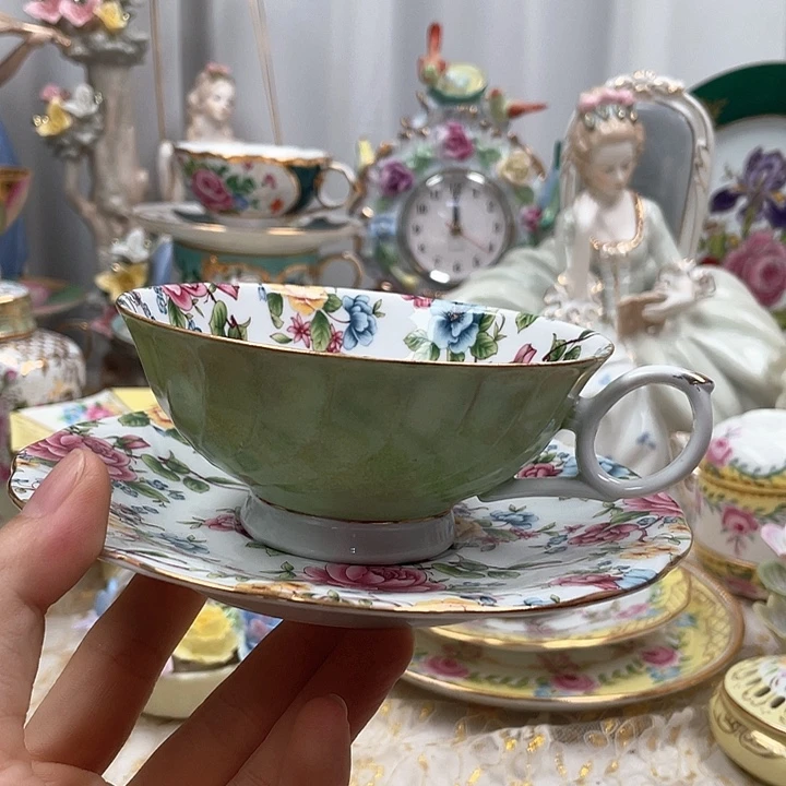 杯碟陶瓷摆件陶瓷微瑕
