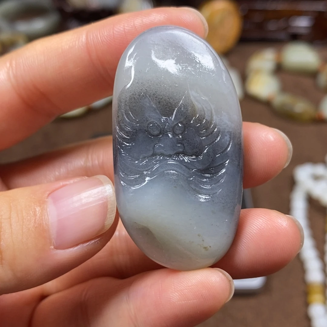 和田玉未镶嵌挂件