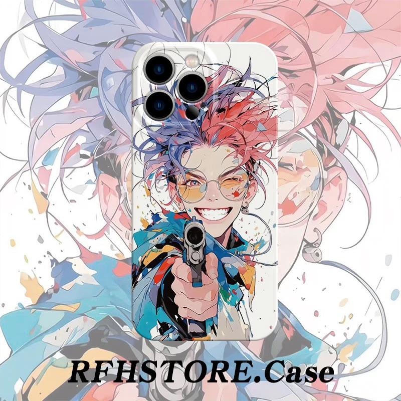 ins笑容少年适用苹果17/16promax菲林手机壳华为P70vivo小米oppo