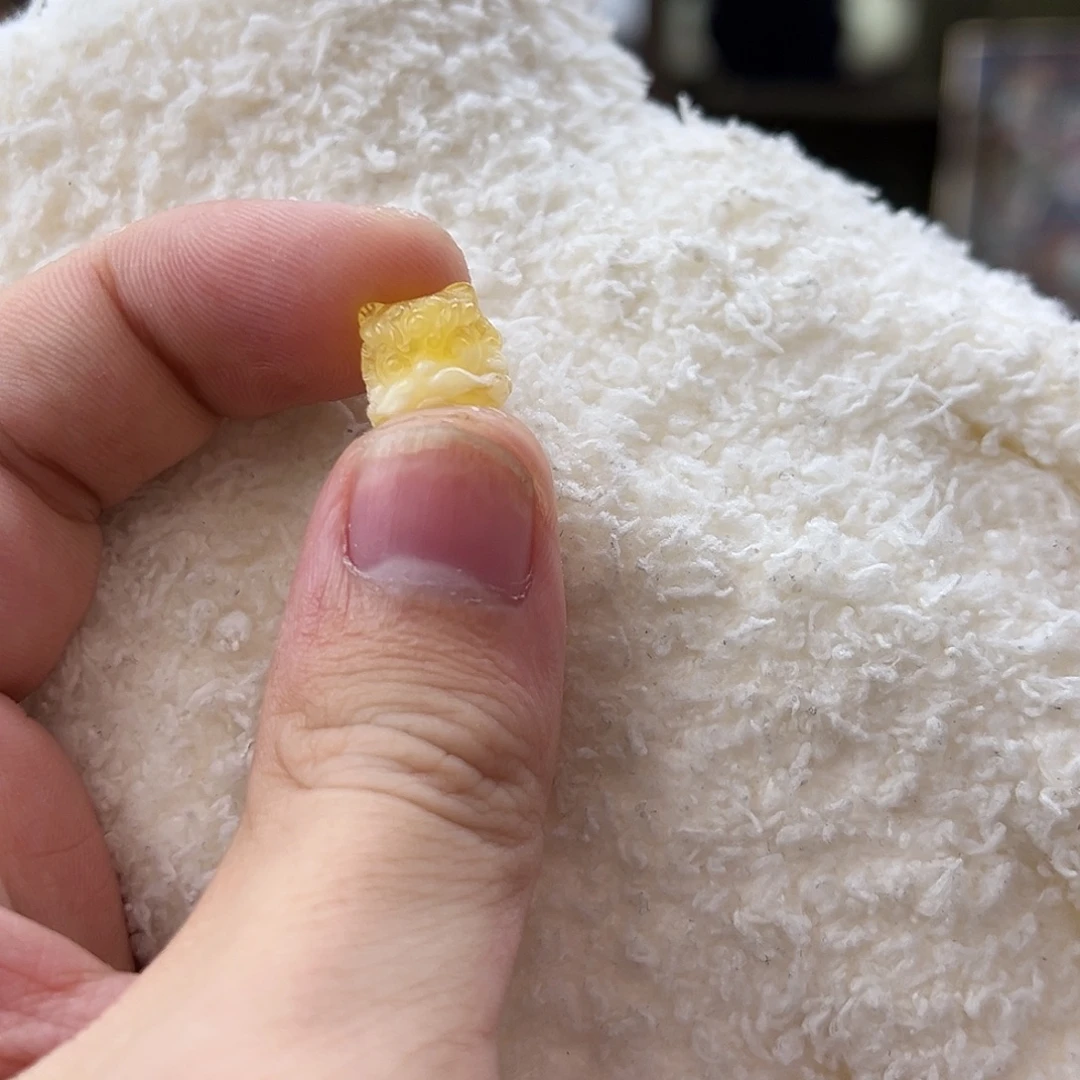 魂***翼琥珀未镶嵌珠宝奇石