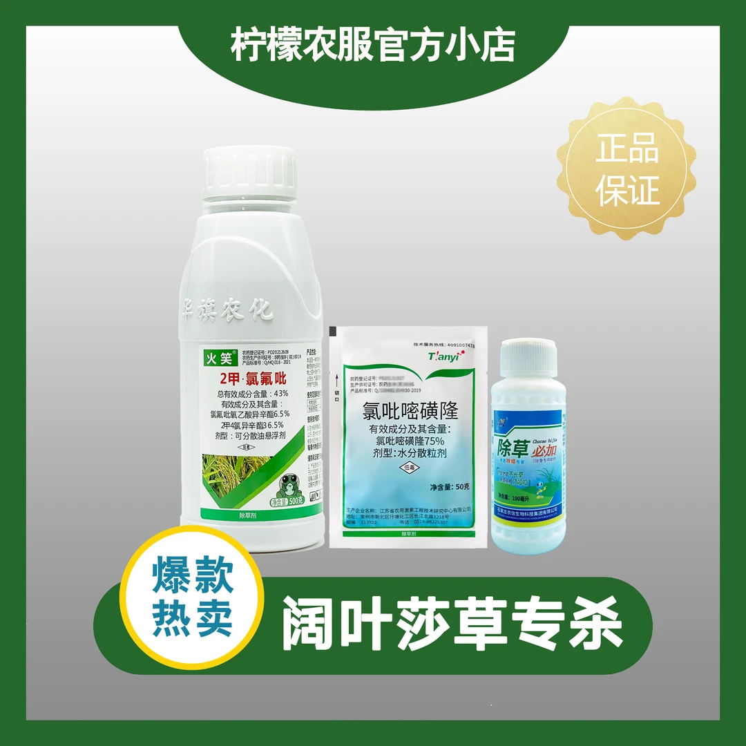 阔叶莎草专杀组合 水稻田一年生阔叶莎草杂草除草剂  2甲氯氟吡