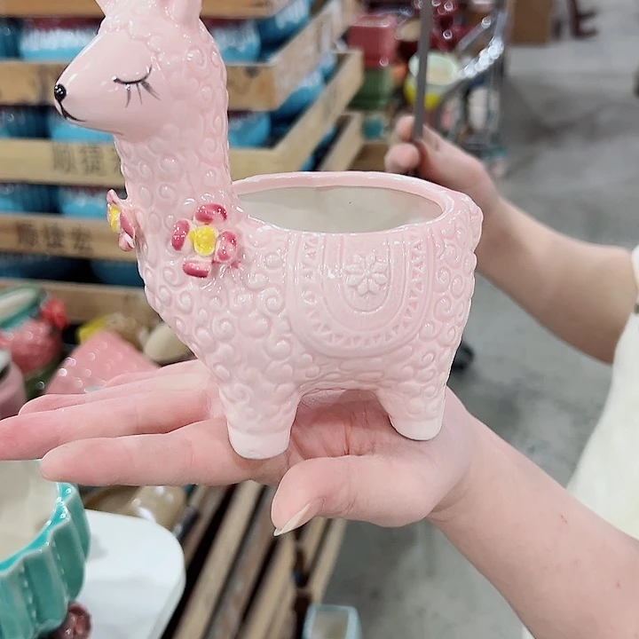 有孔.凑满10元发货多肉陶瓷花盆！