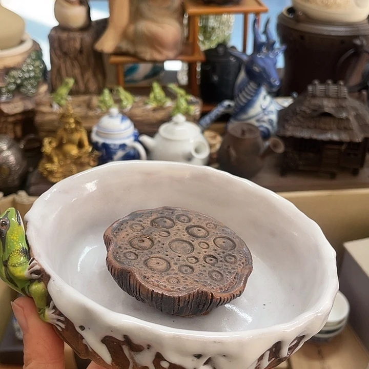 瓷中古工艺品摆件