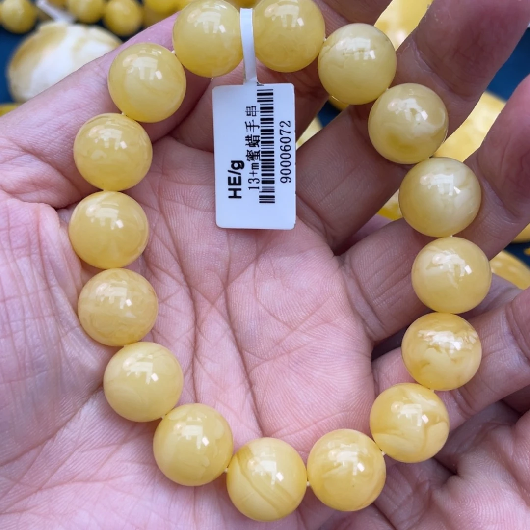 琥珀裸石未镶嵌琥珀蜜蜡13m m