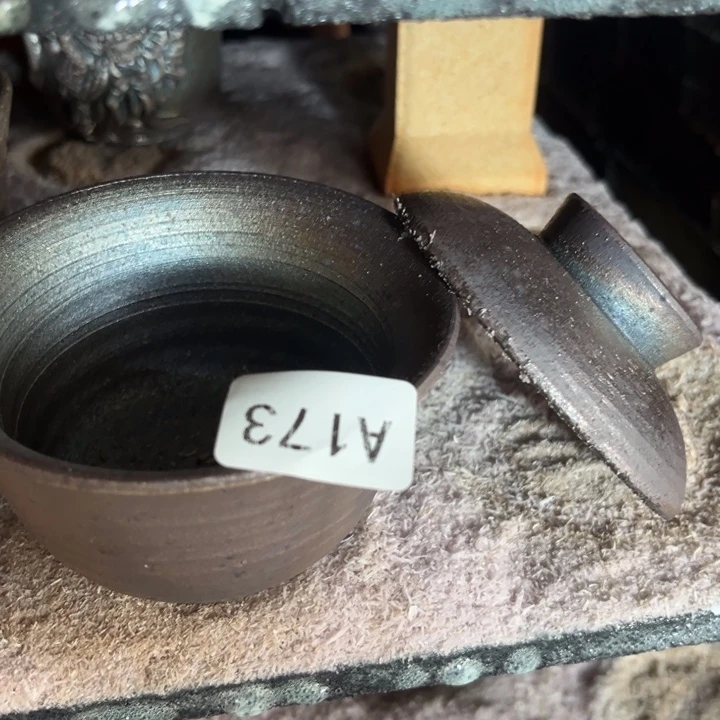 柴烧裸烧纯手工制作瑕