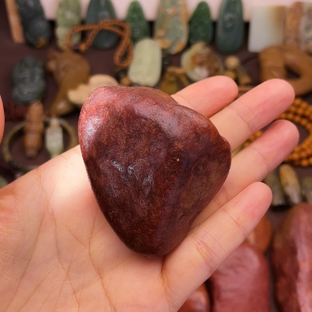 禅***味岫岩河磨玉（透闪石质玉）未镶嵌颈饰