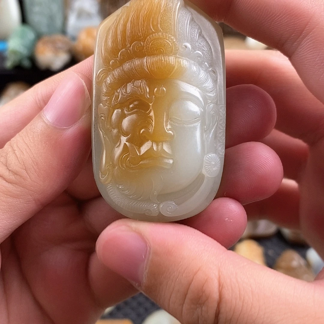 和田玉未镶嵌挂件