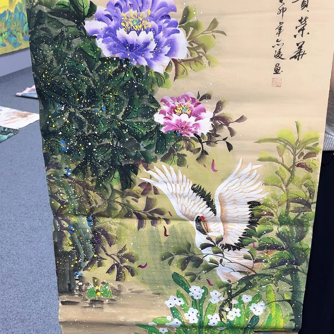 国画国画老师手绘作品