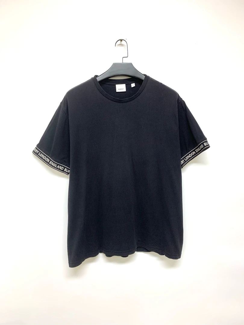 99新 BURBERRY/博柏利 【Burberry】巴宝莉双袖字母短袖/L码