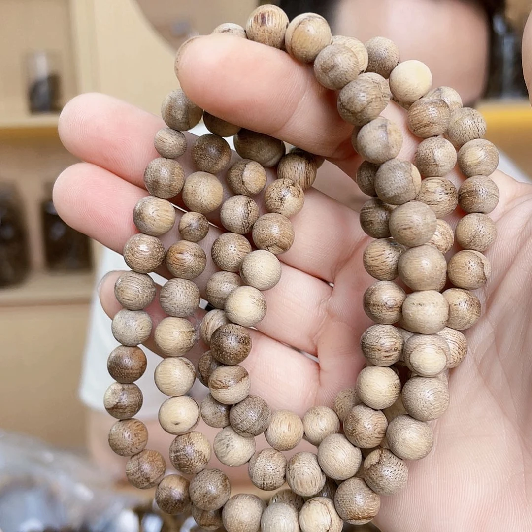 手串沉香野生马来西亚圆珠长串0.8/18克多样性发一