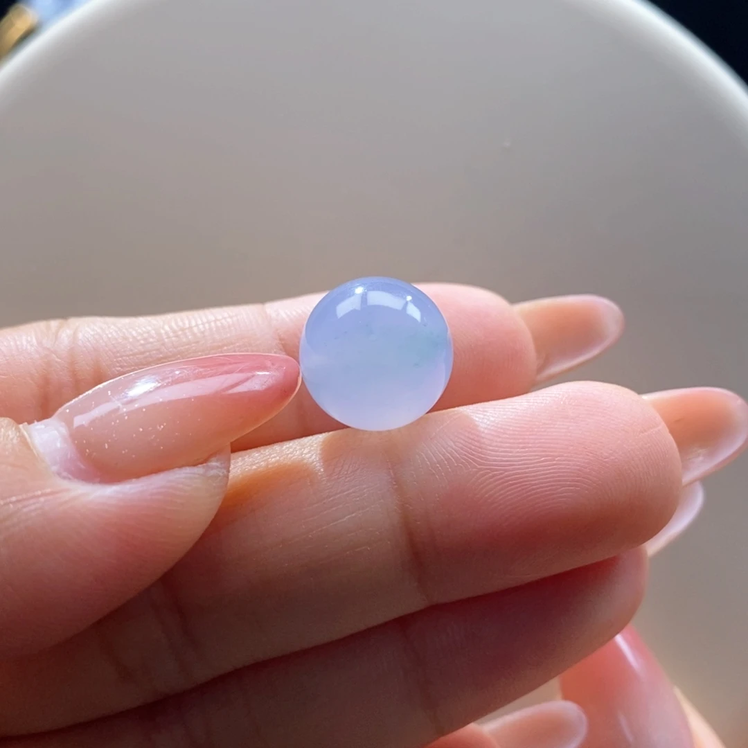 翡翠未镶嵌吊坠(不含链)翡翠冰奶蓝紫珠卡12.8