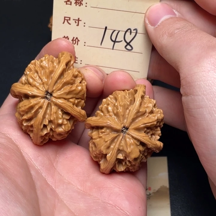 把件文玩核桃四棱47尺以打底148