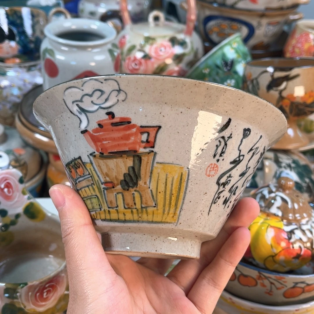 景德镇手工手绘杯