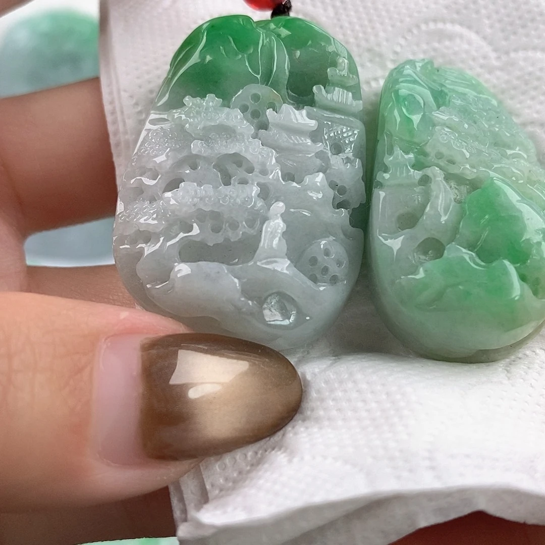 翡翠未镶嵌吊坠(不含链)翡翠