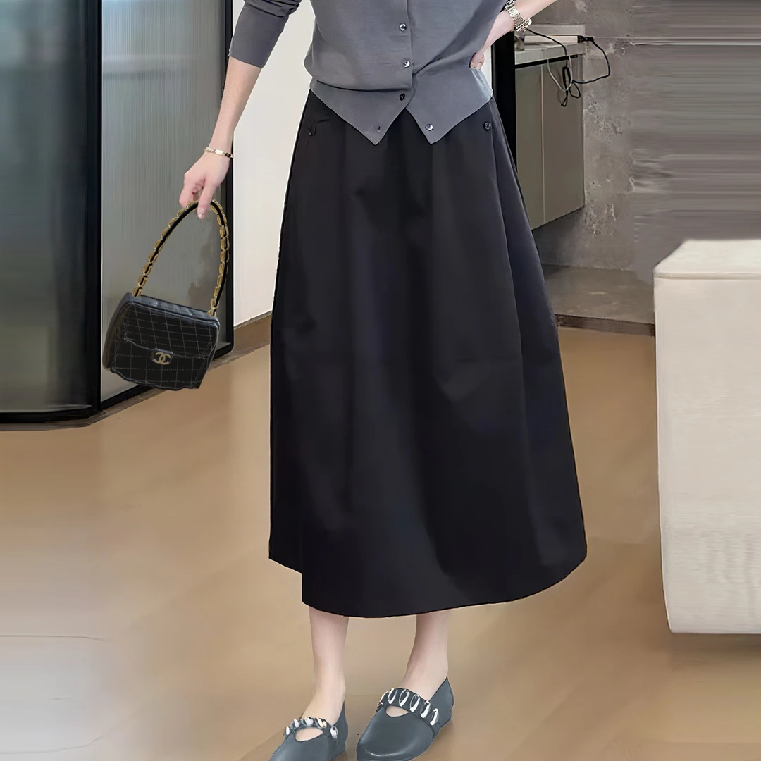 2025夏季新品设计感时尚休闲工装半身裙显瘦百搭女士裙子5573