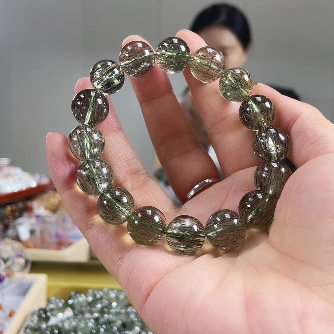 水晶手链未镶嵌绿发晶