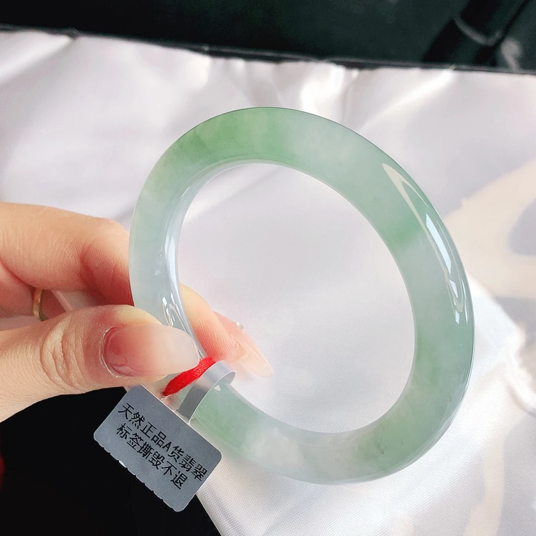 翡翠未镶嵌手镯缅甸天然a货翡翠手镯