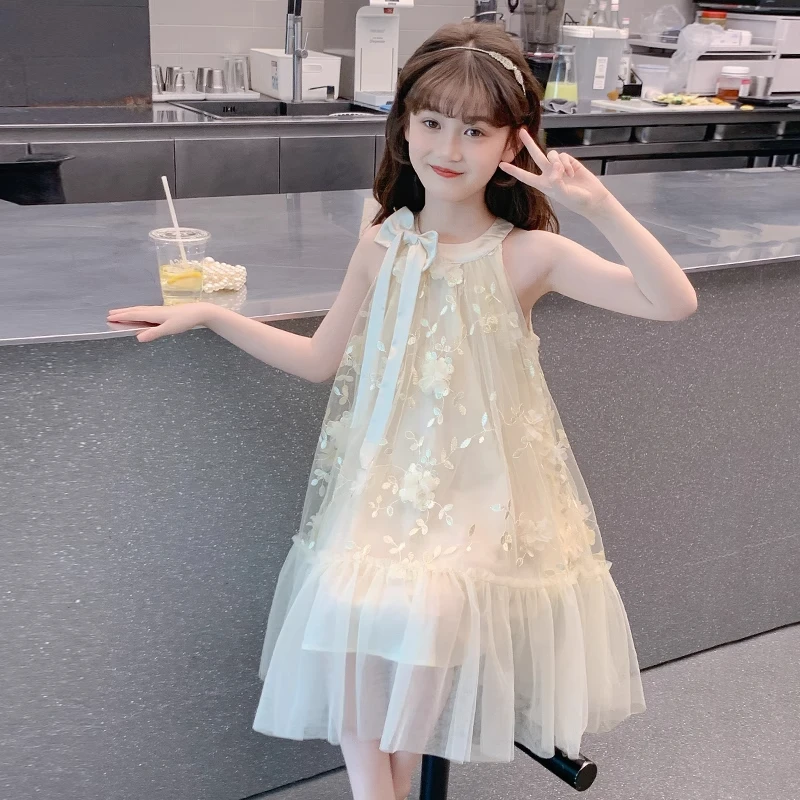 女童连衣裙夏季2025新款儿童超好看洋气薄款裙子夏装小女孩公主裙