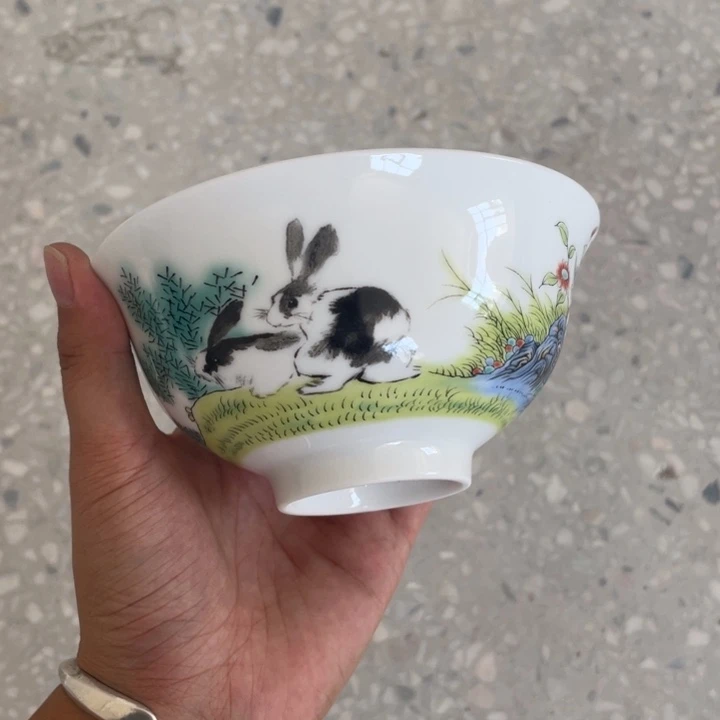 摆件路**间景德镇高温细白瓷餐具