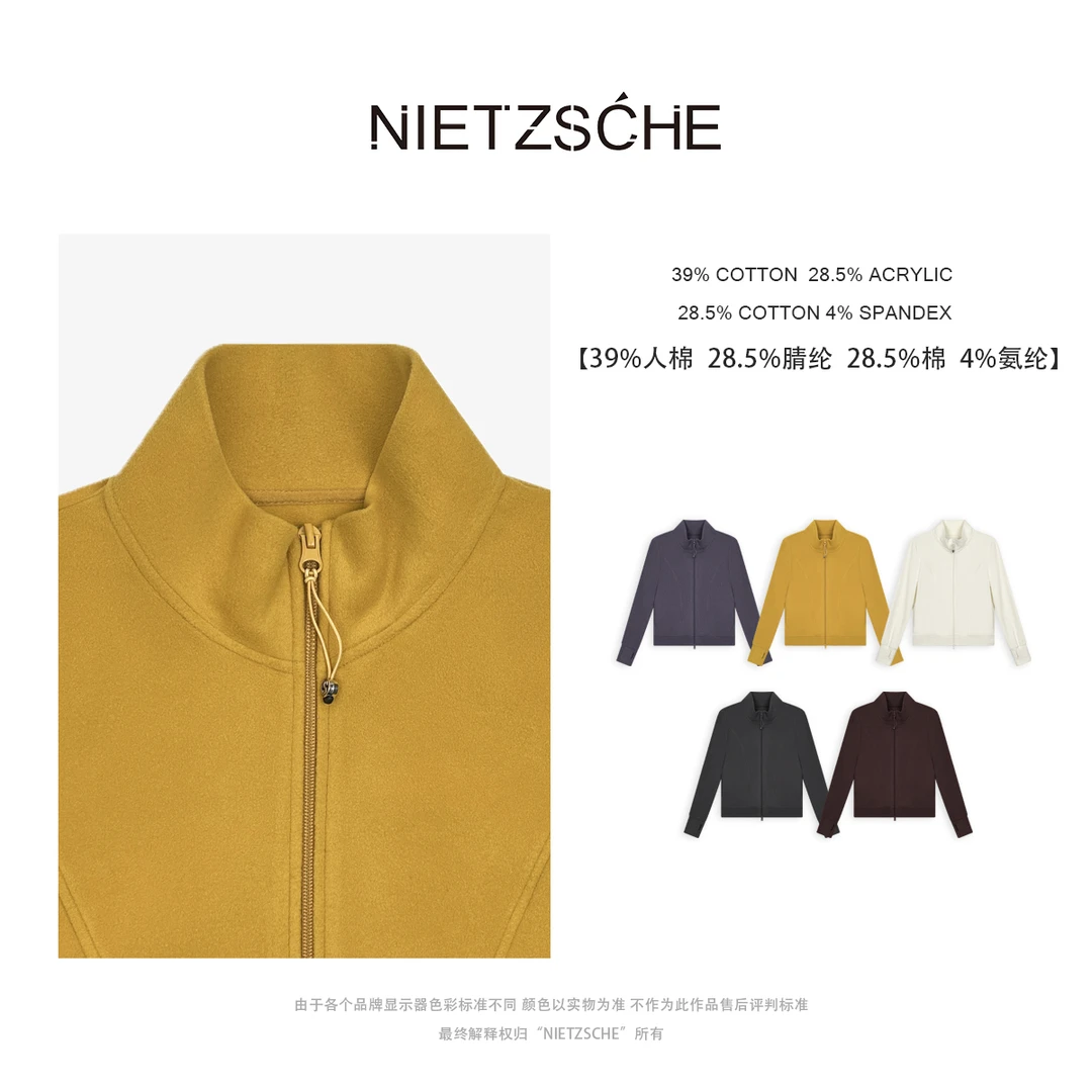 Nietzsche|徳绒拉链小开衫|必入!精品双面德绒内搭立领卫衣61939