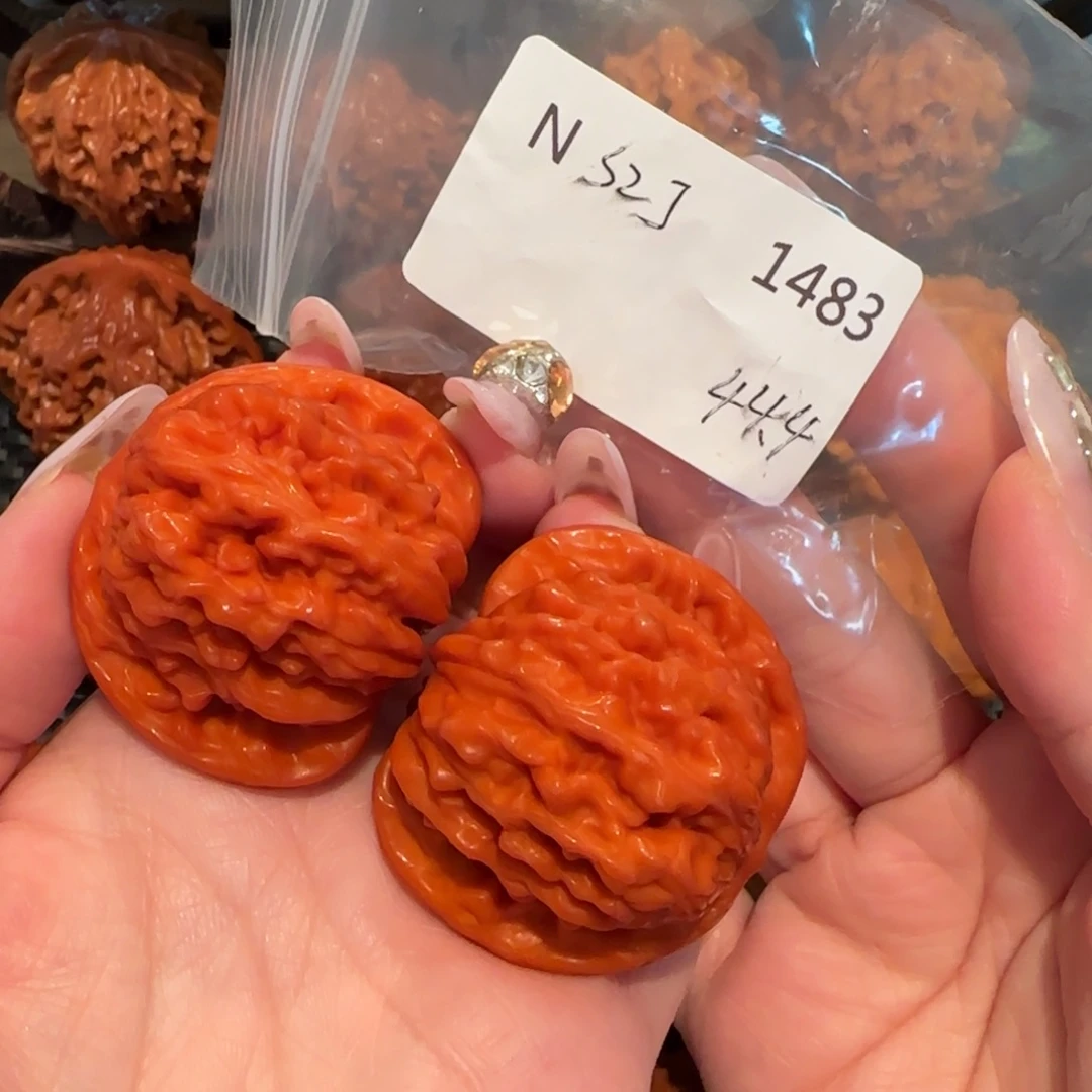 厚***下吊坠文玩核桃玉化44精品