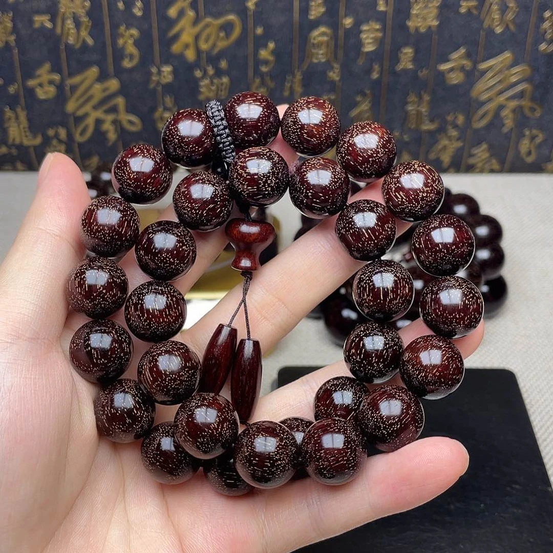 檀香紫檀（小叶紫檀）1.5 30颗 双圈 小爆满金星