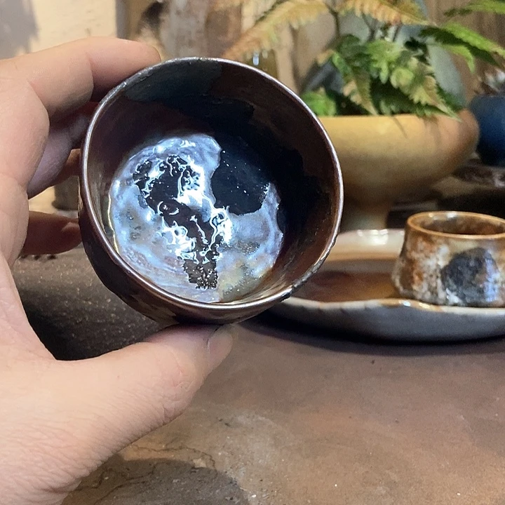 摆件手工高温原矿窑变