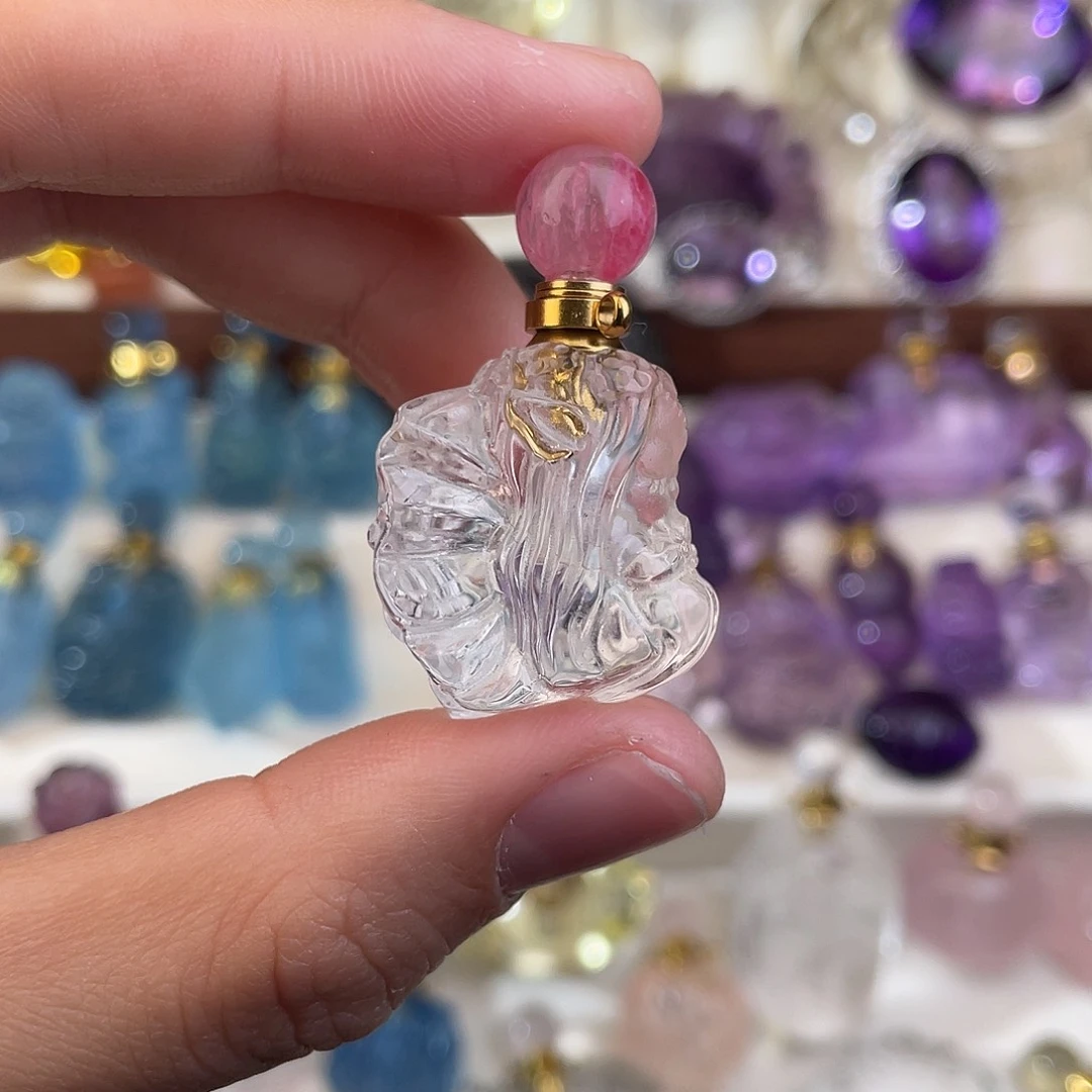 紫晶颈饰未镶嵌苏**y天然水晶吊坠826