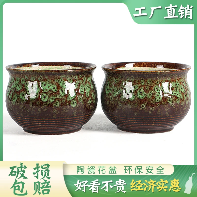 陶瓷多肉花盆肉肉植物花盆小清新陶瓷花盆客厅阳台简约纯手工花盆