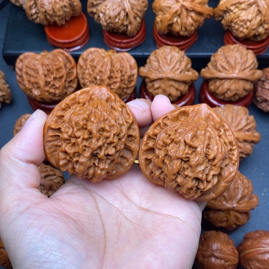 文玩核桃把件47官帽