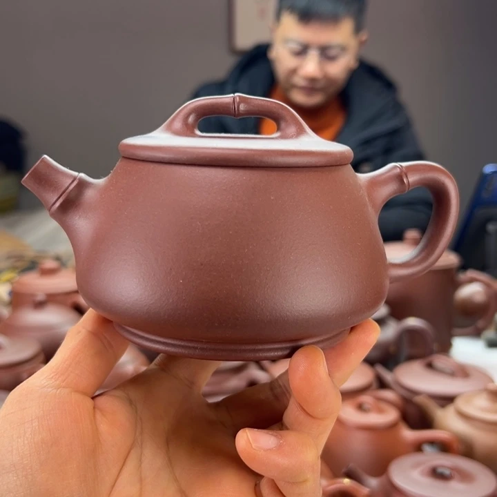 ****蜂茶壶紫砂半手工大竹瓢330毫升