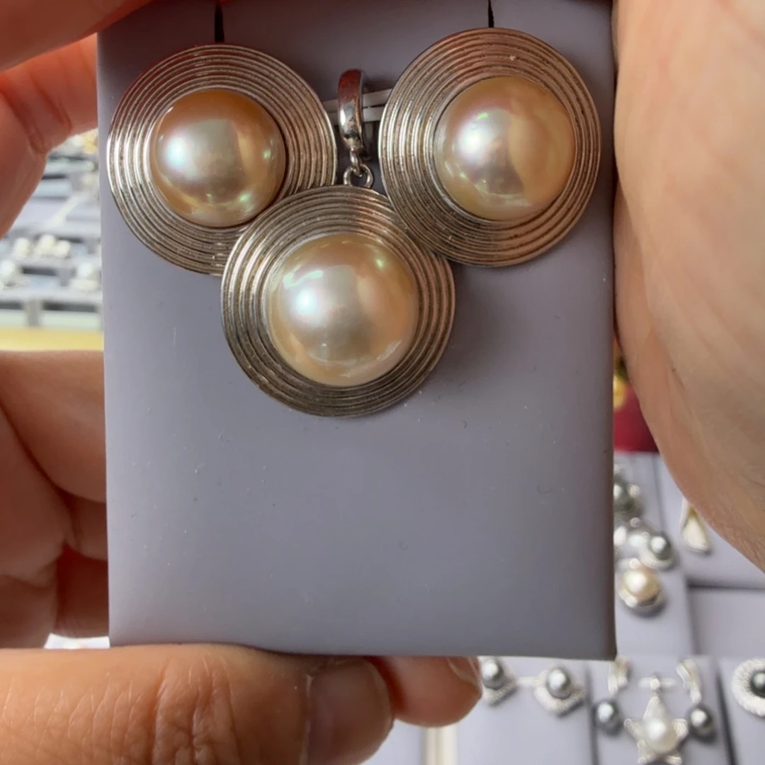 颈饰海水珍珠银S925镶嵌