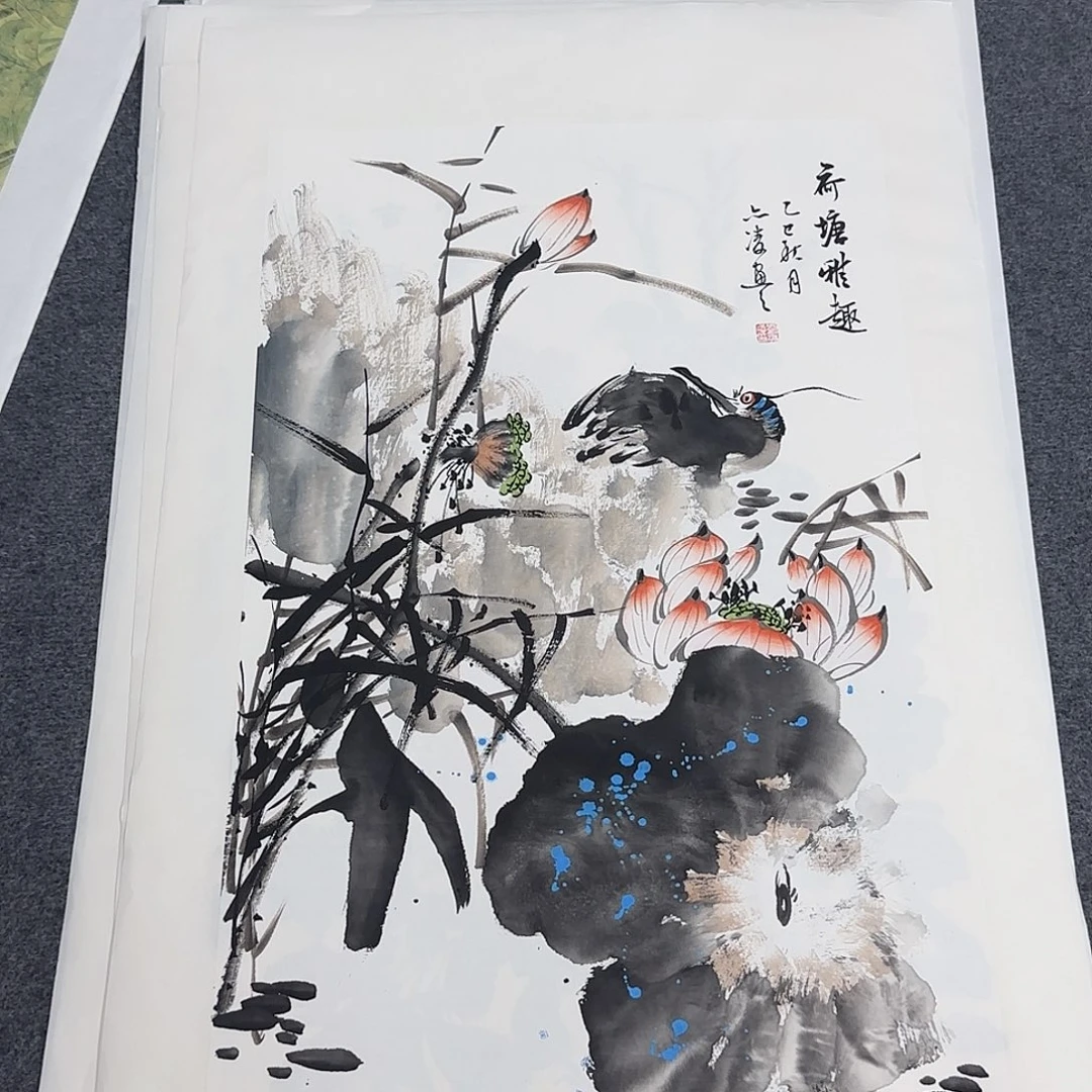 国画68*45纯手绘刘亦凌
