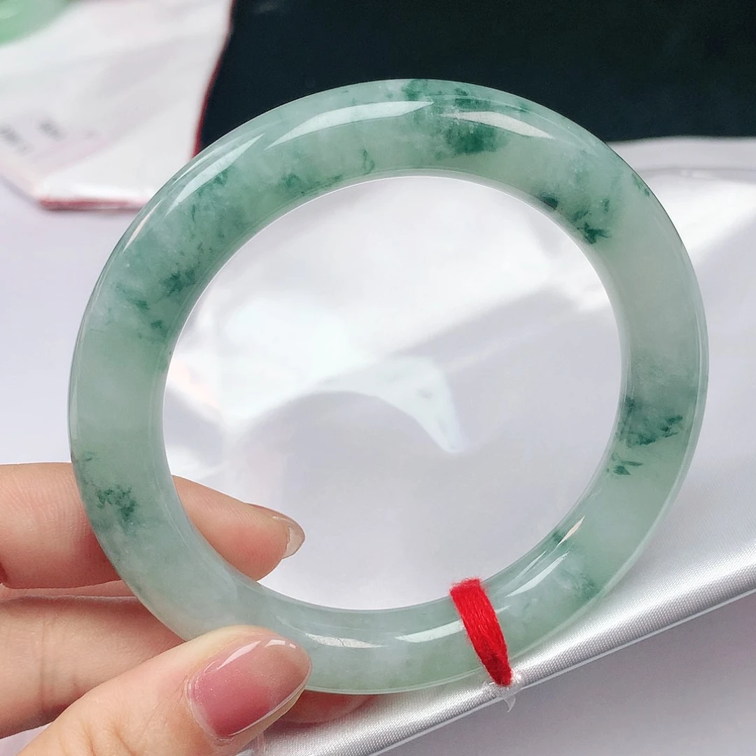 翡翠手镯未镶嵌62圈圆0311