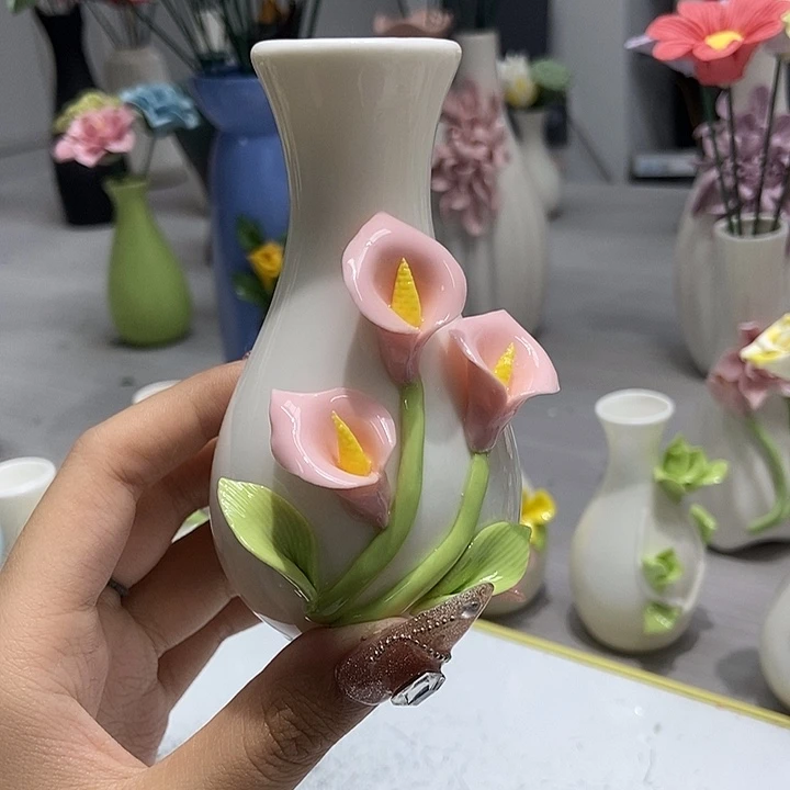 陶瓷纯手工捏花设计