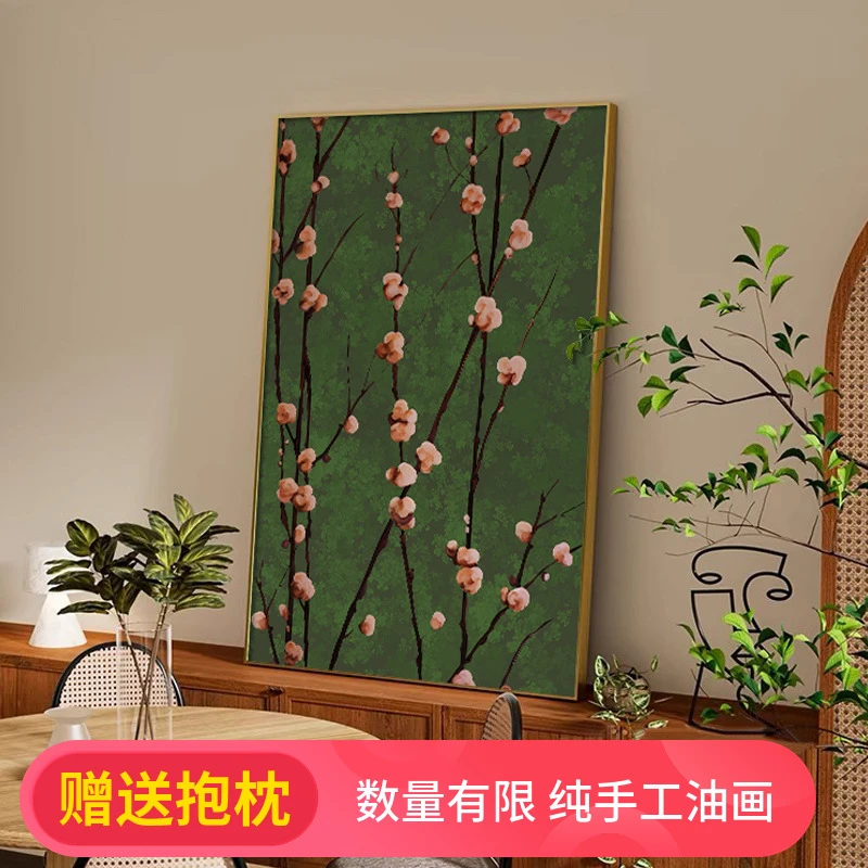 纯手绘油画复古南洋风客厅装饰画大芬村装饰画法式沙发背景墙挂画