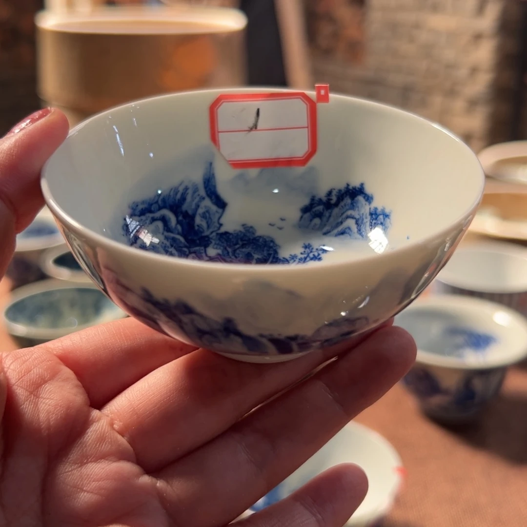 闻轩坊柴窑 鸡心杯