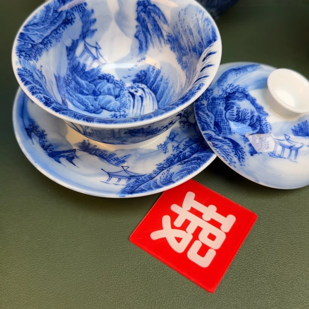 彦祖纯手工手绘茶具128