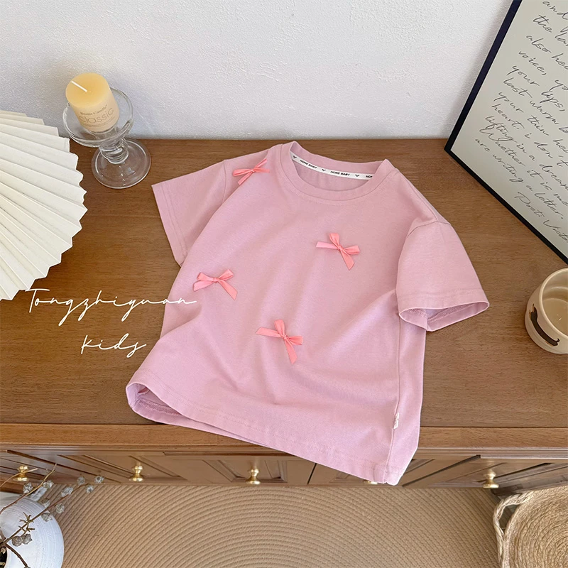 女童短袖t恤夏装新款洋气女宝宝上衣小童装薄款夏季韩版T洋气潮T