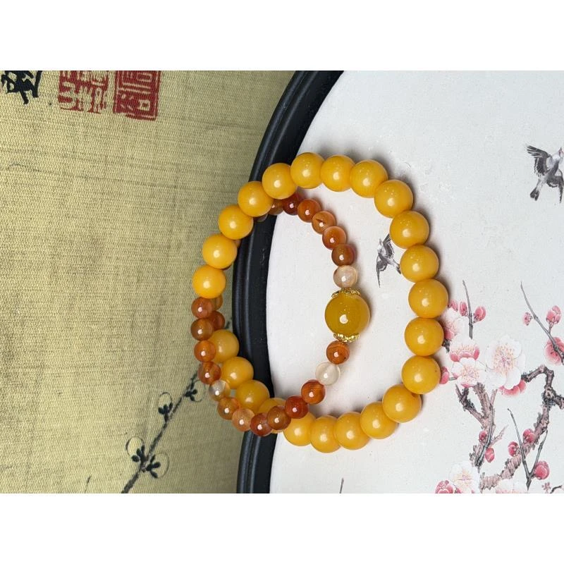 DP-1129-0.9黄菩提+猫眼珠+大黄隔珠黄菩提