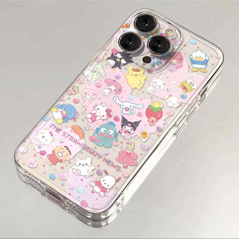 爱心三丽鸥集合适用iPhone16苹果手机壳华为vivo小米oppo防摔保护