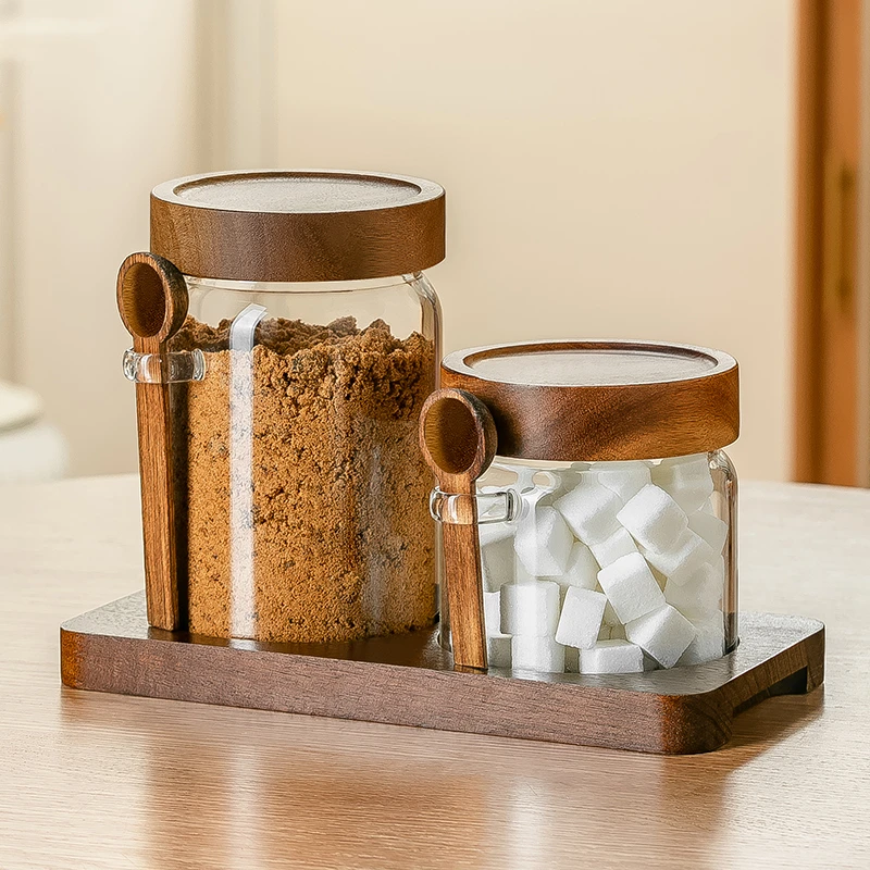 高档密封罐保存罐食品级玻璃咖啡粉储存罐专用收纳罐空瓶子