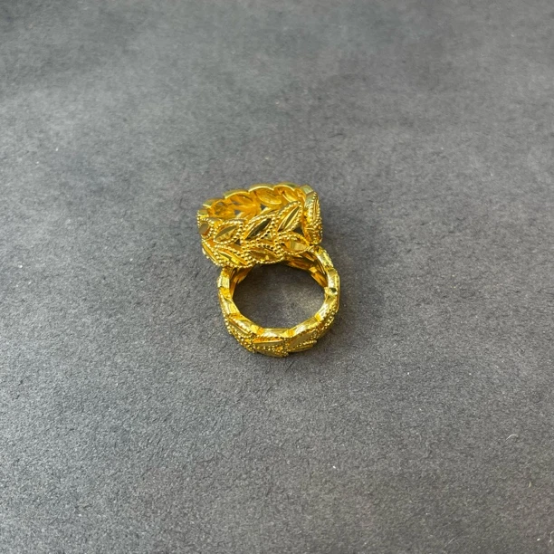 铜合金戒指 MT55-麦穗锤纹戒指一个2626