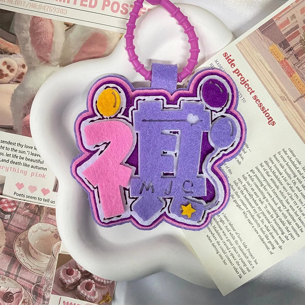 时代少年团高颜值创意文字织布挂件演唱会音乐节应援周边背包挂饰