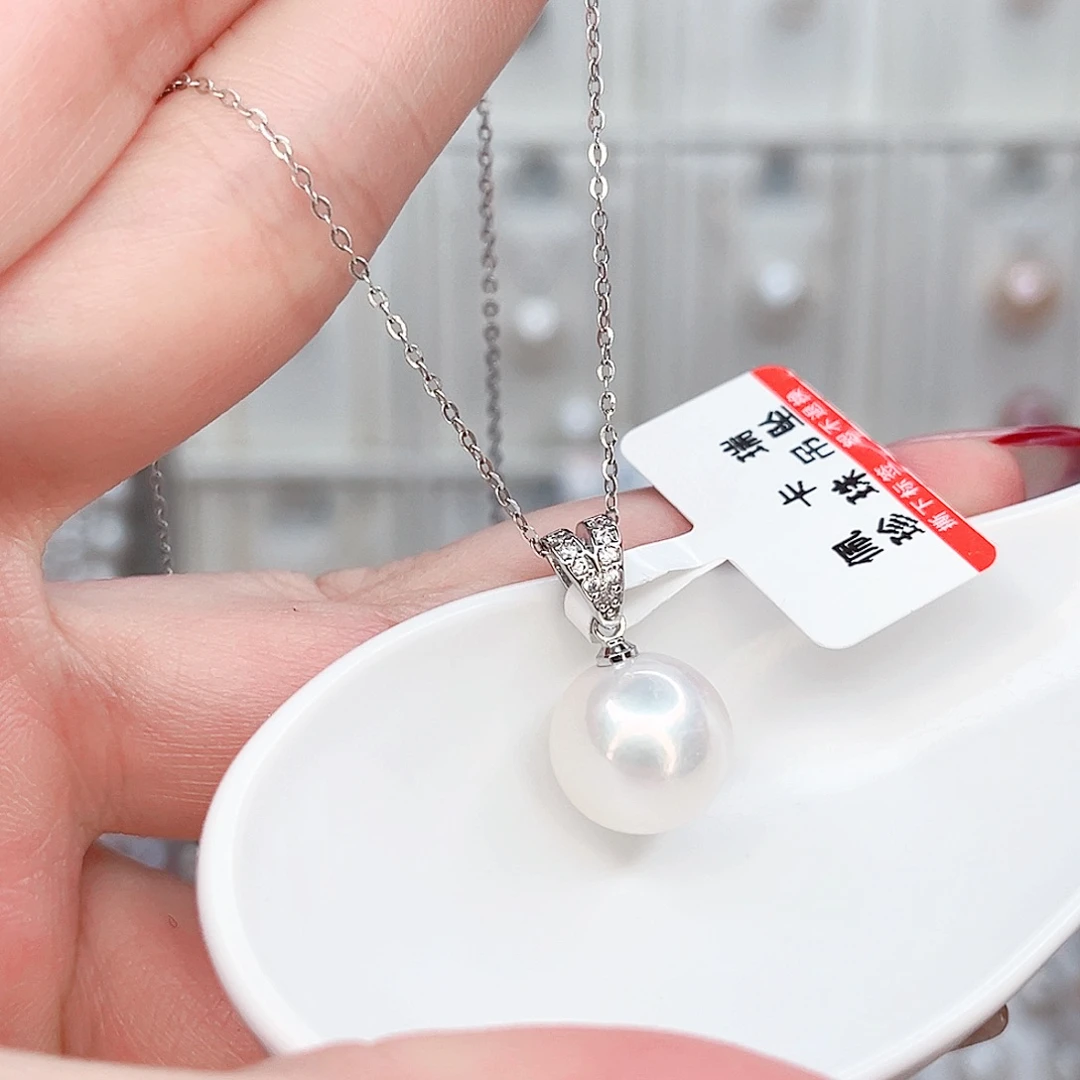 合金淡水珍珠吊坠(赠链)