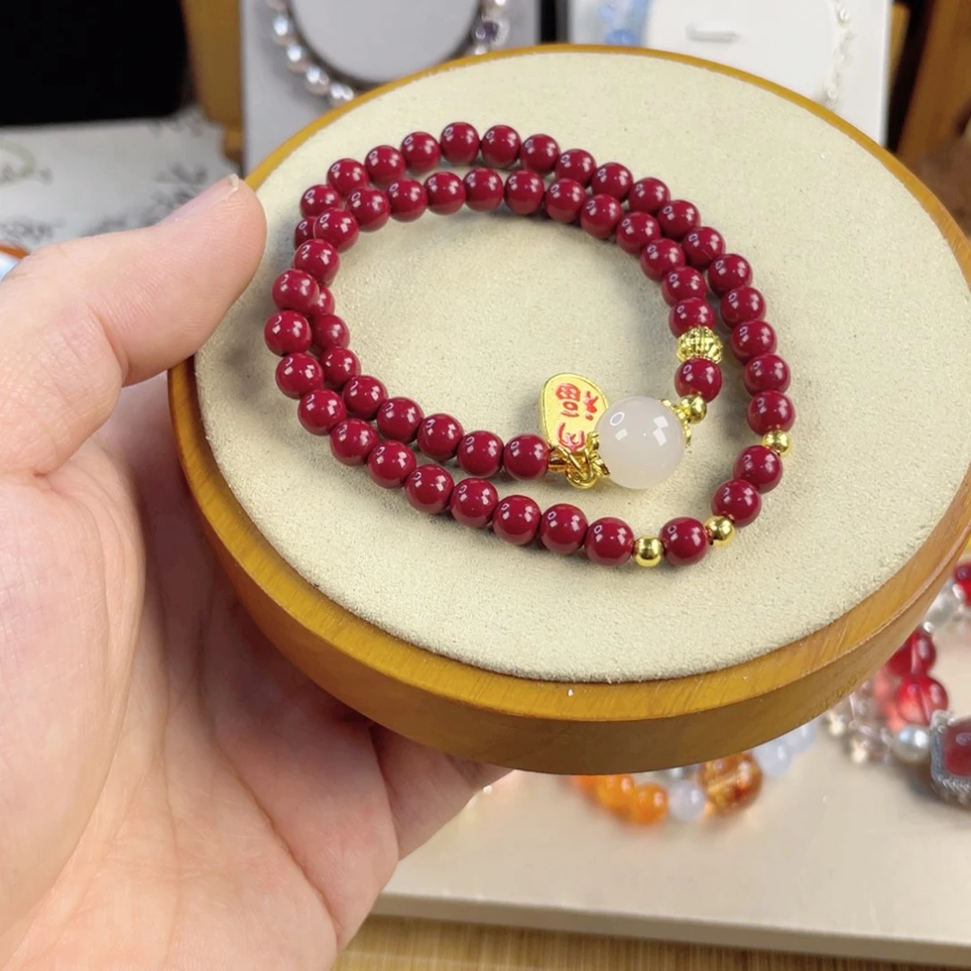 木变石手饰银S925镀金镶嵌