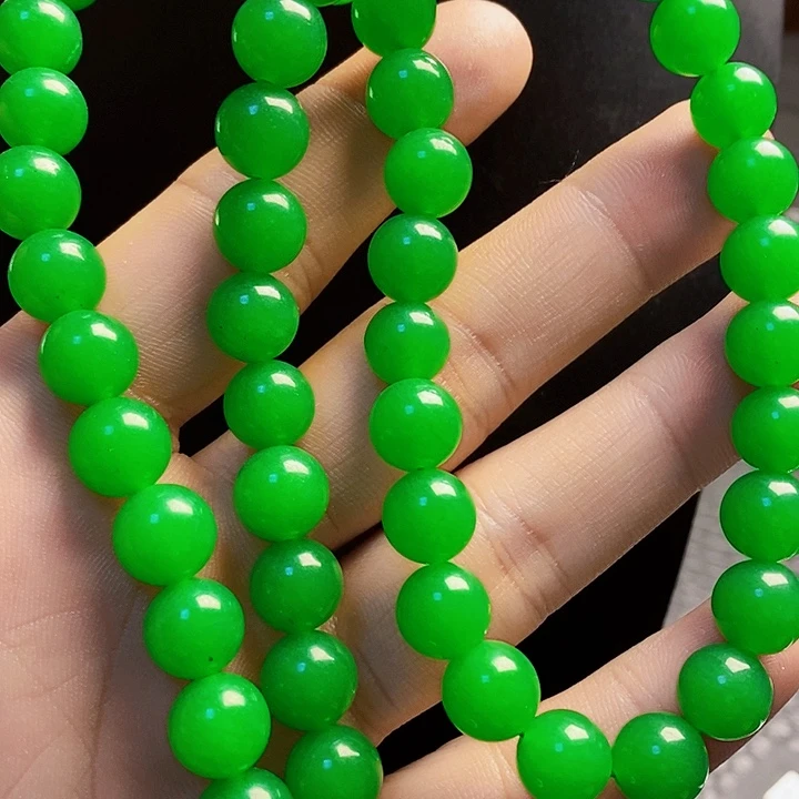 翡翠14K金镶嵌颈饰