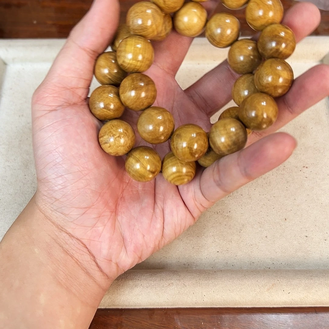 黄花梨/降香黄檀手串/手链18mm圆珠垒垒木