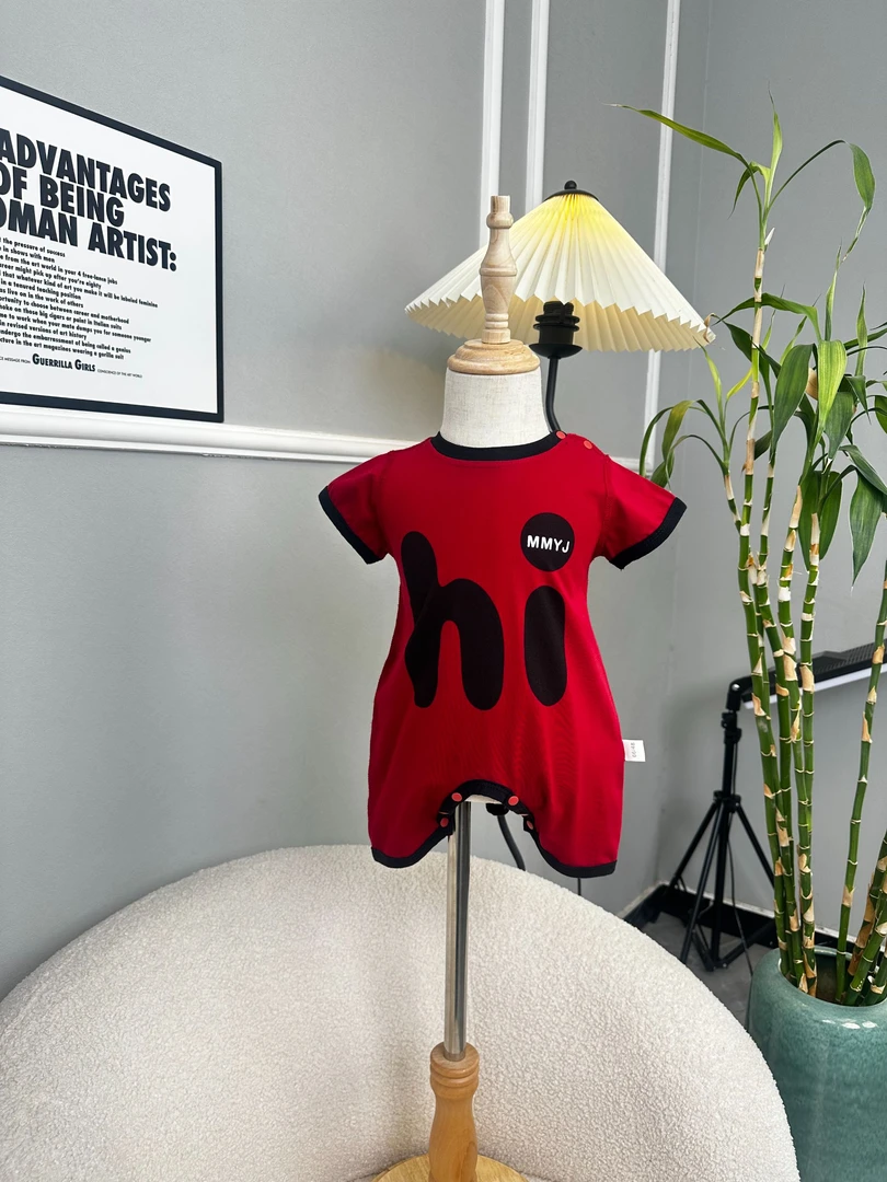 （短袖）夏款连体衣空调服韩版休闲哈衣宝宝夏季哈衣爬爬服