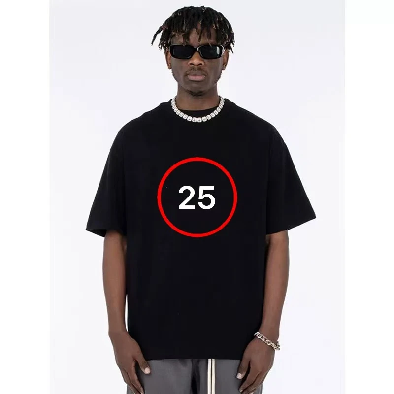 【25号】花体烫片轻奢时尚高级感短袖